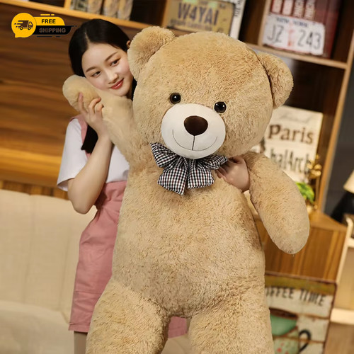 Giant 105cm soft teddy - giant, bear