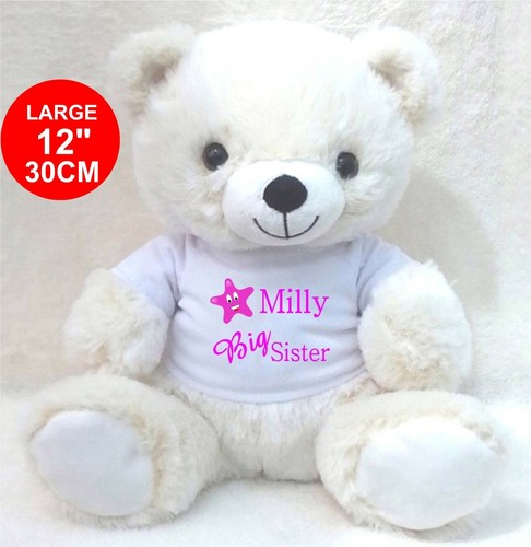 Personalised cream teddy - personalised,