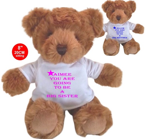 Personalised brown teddy bear - ,