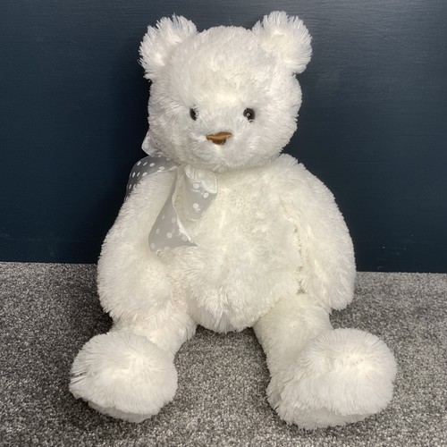 Gund white teddy bear plush - teddy,